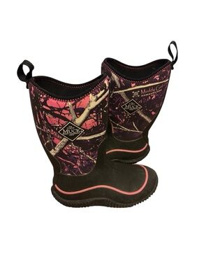 The Original Muck Boot Company Kids' Muddy Girl Pink Camo Rain & Snow Boots